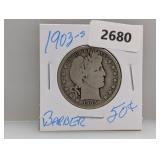 1903-S 90% Silv Barber Half $1 Dollar 1903-S 90% Silv Barber Half $1 Dollar