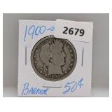 1900-O 90% Silv Barber Half $1 Dollar 1900-O 90% Silv Barber Half $1 Dollar