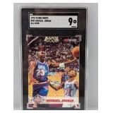 1993-94 NBA Hoops All-Star Michael Jordan SGC 9 1993-94 NBA Hoops All-Star Michael Jordan SGC 9