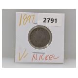 1897 V Nickel 1897 V Nickel