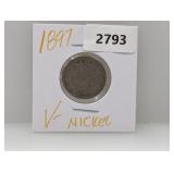 1897 V Nickel 1897 V Nickel