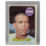 1969 Topps Baseball Orlando Cepeda HOF 385 1969 Topps Baseball Orlando Cepeda HOF 385