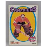 1971/72 Topps Hockey KEN DRYDEN HOF-RC 45 Crease 1971/72 Topps Hockey KEN DRYDEN HOF-RC 45 Crease