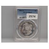 PCGS 1881-S MS63 90% Silv Morgan $1 Dollar PCGS 1881-S MS63 90% Silv Morgan $1 Dollar