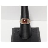 .925 Sterl Natural Square Cut Amber Ring Sz 8 .925 Sterl Natural Square Cut Amber Ring Sz 8