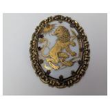 Vtg Western Germany Heraldic Gold Tone Lion Brooch Vtg Western Germany Heraldic Gold Tone Lion Brooch