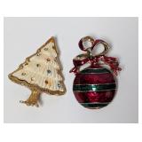 Vtg Holiday Brooch Set Vtg Holiday Brooch Set