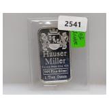 1oz .999 Silv Hauser Miller Art Bar 1oz .999 Silv Hauser Miller Art Bar