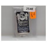 1oz .999 Silv Hauser Miller Art Bar 1oz .999 Silv Hauser Miller Art Bar