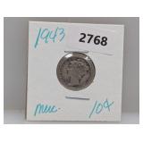 1943 90% Silv Mercury Dime 1943 90% Silv Mercury Dime
