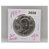 1971-S 40% Silv Ike $1 Dollar 1971-S 40% Silv Ike $1 Dollar