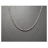 24" .925 Sterl Minimalist Ball Chain Necklace 24" .925 Sterl Minimalist Ball Chain Necklace