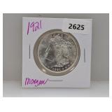 1921 90% Silv Morgan $1 Dollar 1921 90% Silv Morgan $1 Dollar
