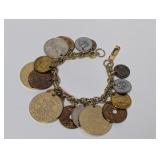 6" Coro World Coin Charm Bracelet 6" Coro World Coin Charm Bracelet