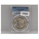 PCGS 1921 MS62 90% Silv Morgan $1 Dollar PCGS 1921 MS62 90% Silv Morgan $1 Dollar