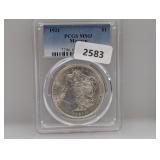 PCGS 1921 MS63 90% Silv Morgan $1 Dollar PCGS 1921 MS63 90% Silv Morgan $1 Dollar