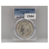 PCGS 1921 AU58 90% Silv Morgan $1 Dollar PCGS 1921 AU58 90% Silv Morgan $1 Dollar