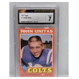 1971 Johnny Unitas Topps #1 CSG 7 1971 Johnny Unitas Topps #1 CSG 7