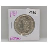 1921 90% Silv Morgan $1 Dollar 1921 90% Silv Morgan $1 Dollar
