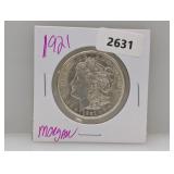 1921 90% Silv Morgan $1 Dollar 1921 90% Silv Morgan $1 Dollar