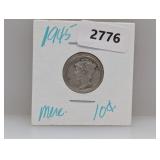1945 90% Silv Mercury Dime 1945 90% Silv Mercury Dime