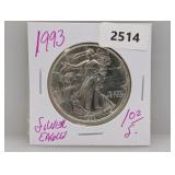 1993 1oz .999 Silver Eagle $1 Dollar 1993 1oz .999 Silver Eagle $1 Dollar