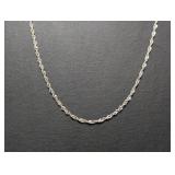28" .925 Sterl Dazzling Twisted Rope Chain Neckla 28" .925 Sterl Dazzling Twisted Rope Chain Neckla