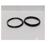 Vtg Black Bangle Duo Vtg Black Bangle Duo