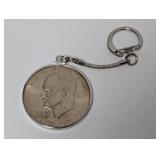 1976 Ike $1 Dollar Coin Key Chain 1976 Ike $1 Dollar Coin Key Chain