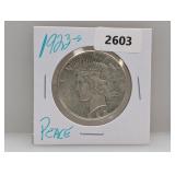 1923-S 90% Silv Peace $1 Dollar