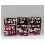 (3) 2021 Premier Draft Football Collectors Edition