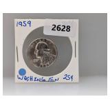1959 90% Silv Wash Quarter