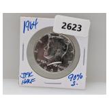 1964 90% Silv JFK Half $1 Dollar