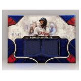 2025 Topps Tier One Blue Foil Acuna Jr 2 Relic /75