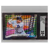 2021 Aaron Judge Mosaic Launched Green Prizm SGC10