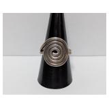 .925 Sterling Spiral Ring Sz 9