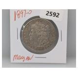 1897-O 90% Silv Morgan $1 Dollar