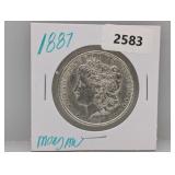1887 90% Silv Morgan $1 Dollar