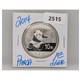 2014 1oz .999 Silv Panda 10 Yuan