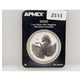 APMEX 2020 1oz .999 Silv Pegasus $1
