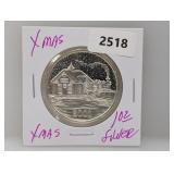 2001 1oz .999 Silv Christmas Round