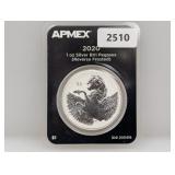 APMEX 2020 1oz .999 Silv Pegasus $1