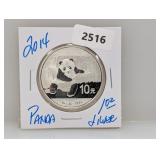 2014 1oz .999 Silv Panda 10 Yuan