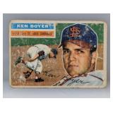 1956 Topps #14 Ken Boyer Creases/Paper Loss