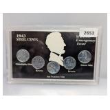 1943 Wartime Emergency Issue Steel Cents