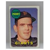 1969 Topps Baseball Gaylord Perry HOF 485 Stain