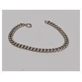 7" .925 Sterling Curb Chain Bracelet