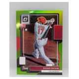 2022 Optic Shohei Ohtani Lime Green Prizm 141
