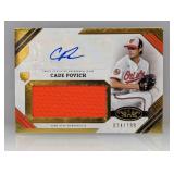 Povich 2025 Topps Tier One Blue Auto Patch RC /99