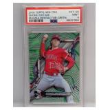 2018 Ohtani Topps HT Magma Diff Green RC /99 PSA 9